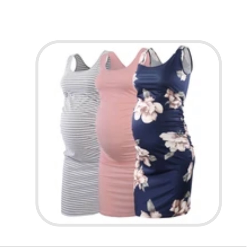Bumpshow Maternity- side ruched bodycon dress